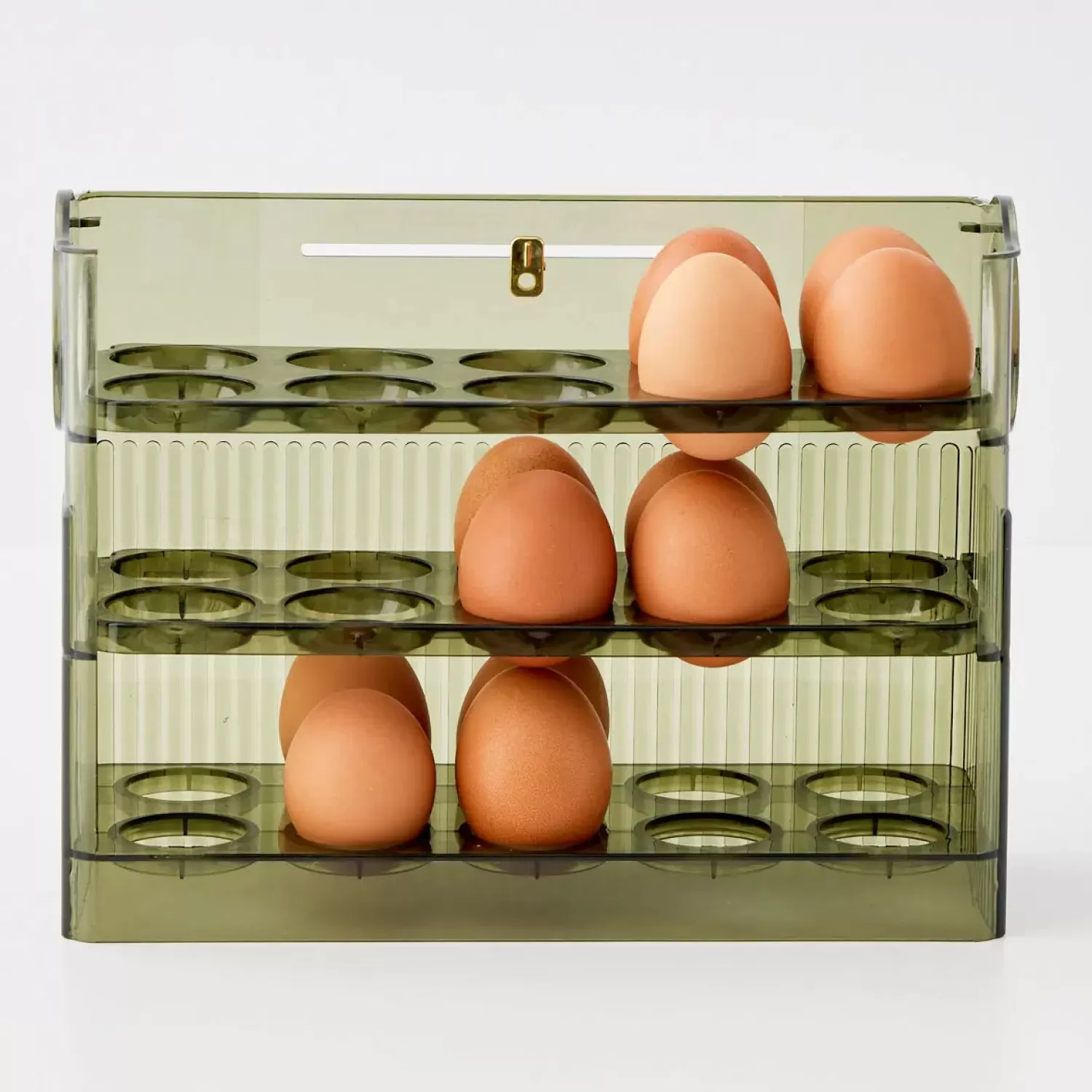 GigiandTom Acrylic Kitchen Egg Holder* Pantry & Fridge Storage