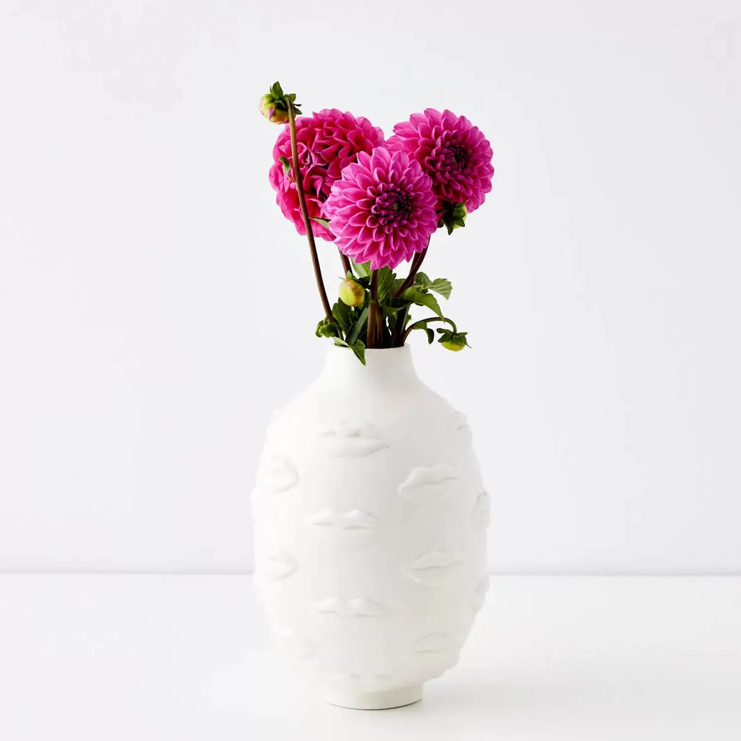 GigiandTom Baci Ceramic Vase White* Vases