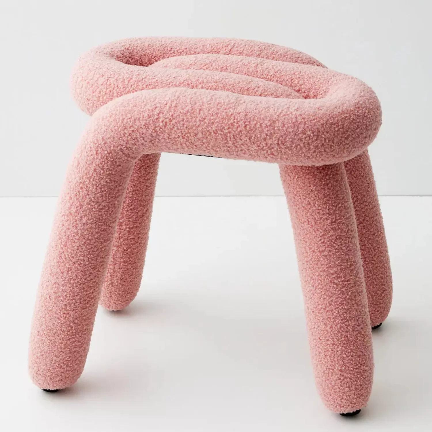 GigiandTom Berber Stool Boucle Pink* Furniture