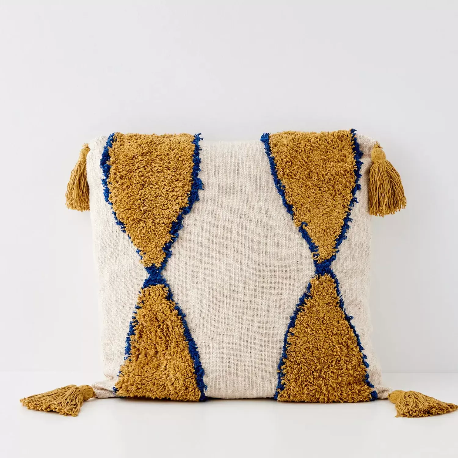 GigiandTom Boho Cotton Cushion With Insert Nude/Beige* Cushions & Throws