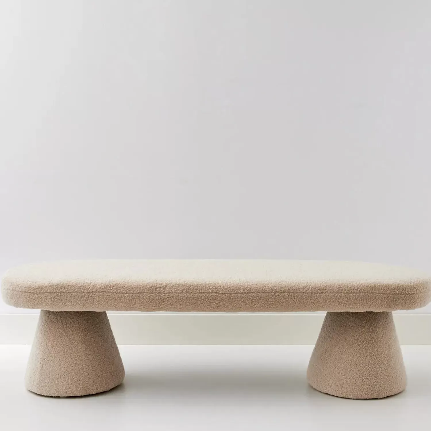 GigiandTom Boucle Bench Seat Cream* Furniture