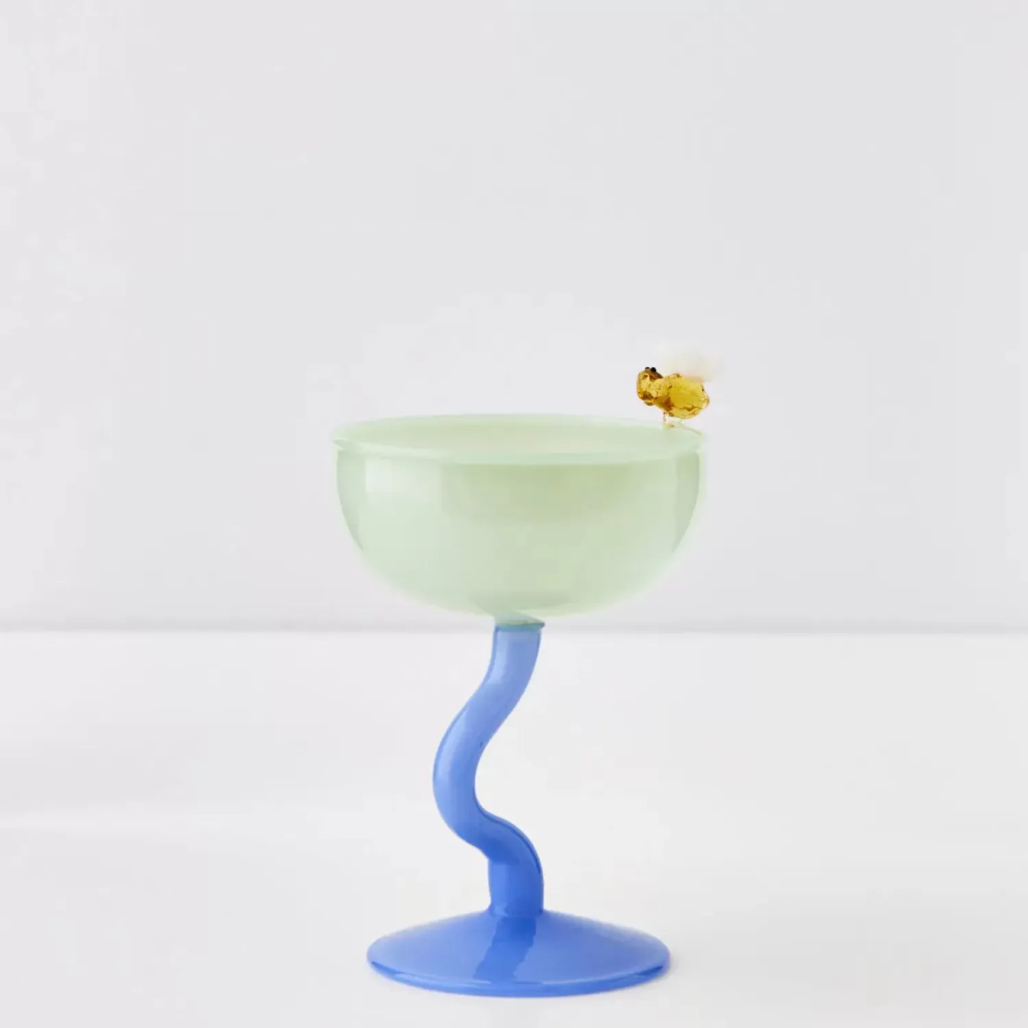 GigiandTom Bumble Cocktail Glass Green/Blue* Cocktail Glasses