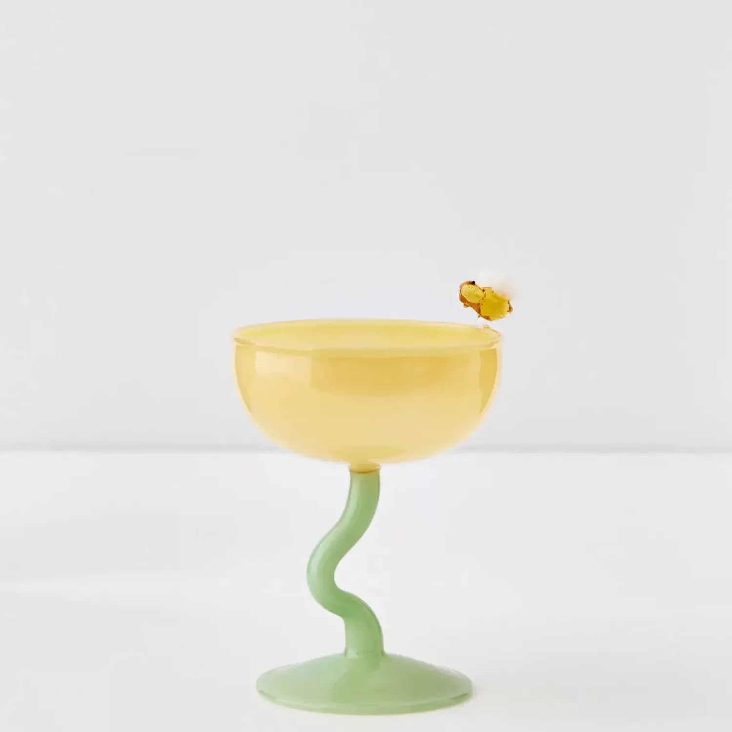 GigiandTom Bumble Cocktail Glass Yellow/Green* Cocktail Glasses