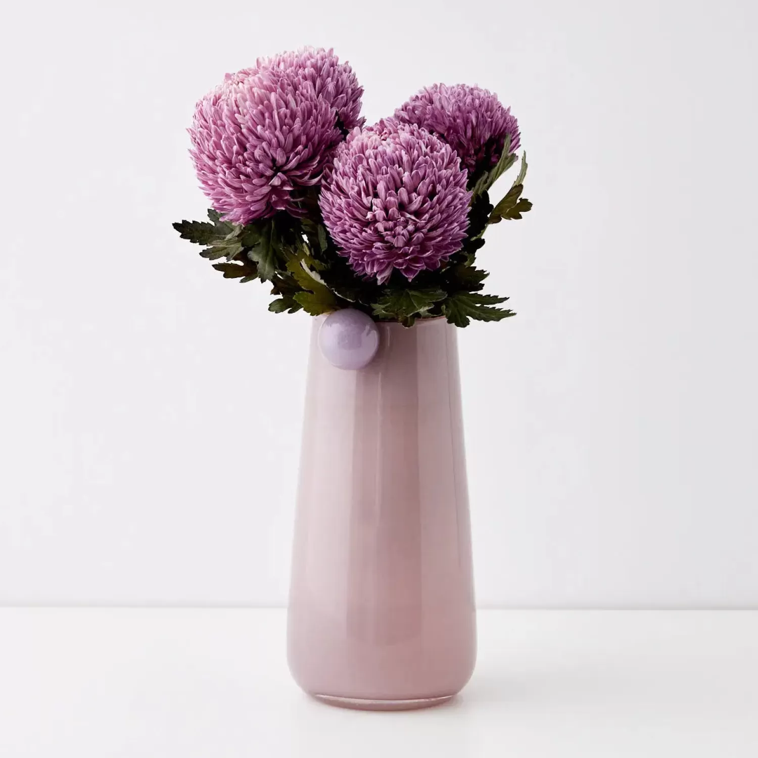 GigiandTom Droplet Large Coloured Glass Vase Pink* Vases