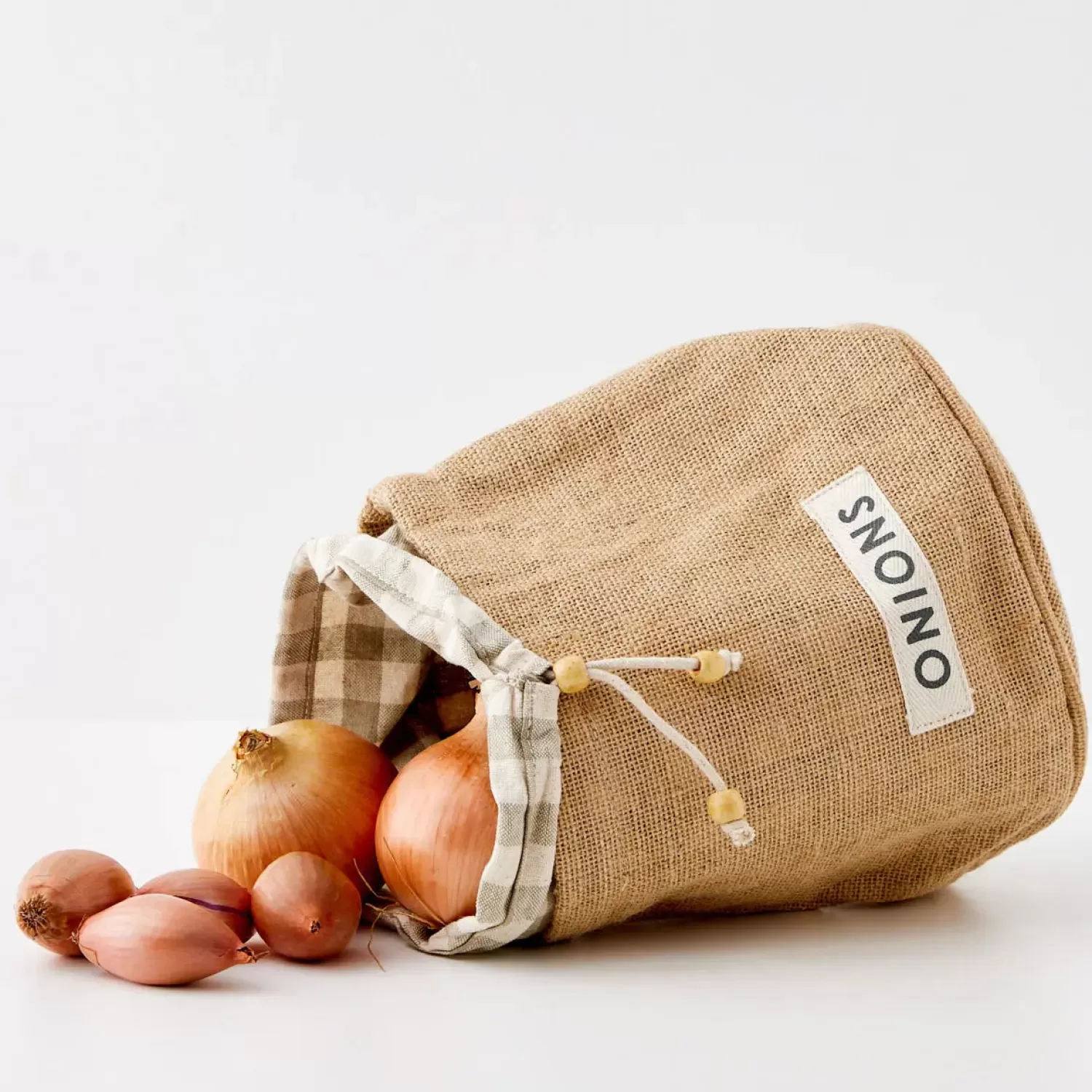 GigiandTom Farmstead Cotton/Jute Onion Bag* Pantry & Fridge Storage