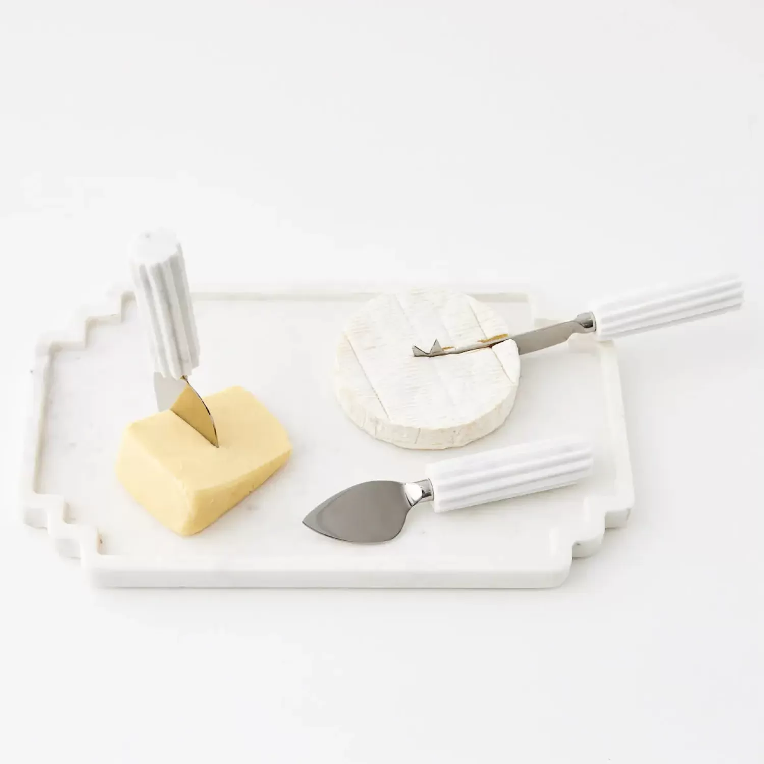 GigiandTom Fromage Marble/Stainless Steel Cheese Knife Set* Serveware