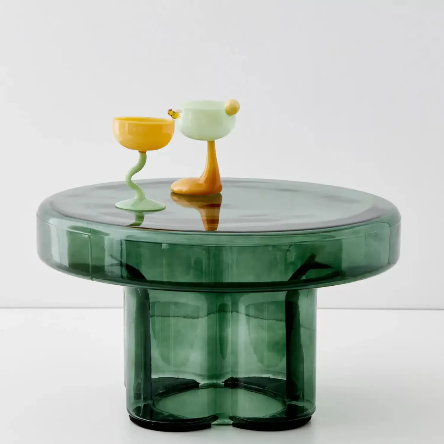 GigiandTom Glass Coffee Table Green* Furniture