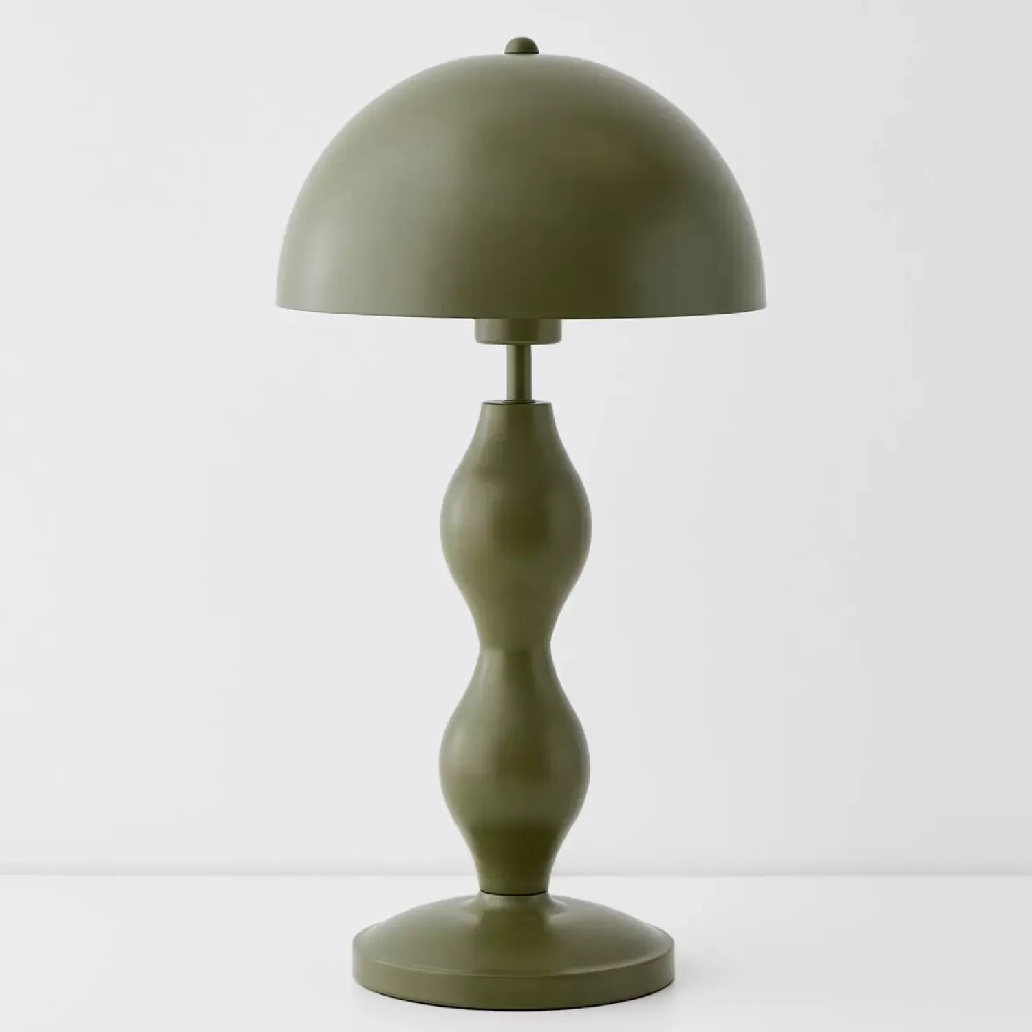 GigiandTom Hourglass Metal Table Lamp Olive* Lighting