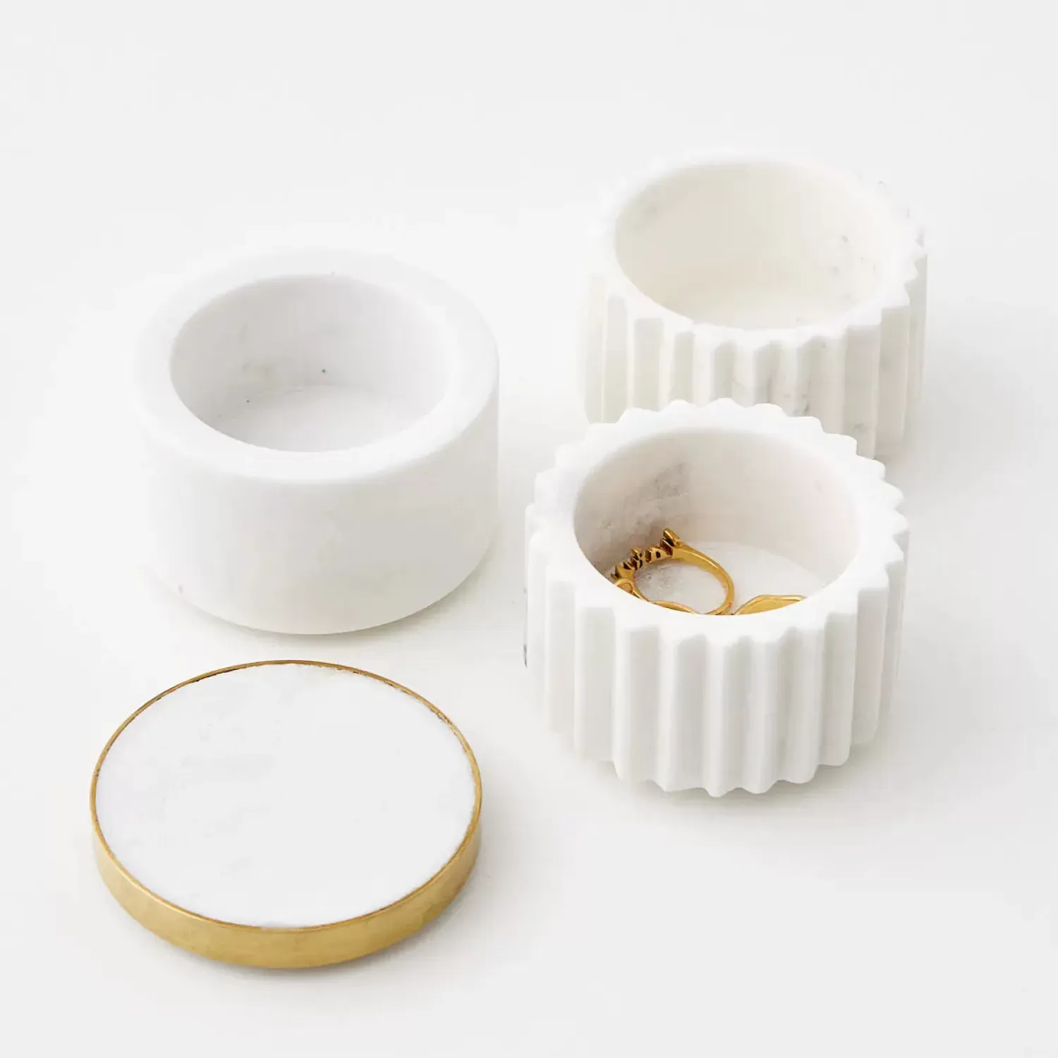 GigiandTom Keepsake 3 Piece Marble Stackable Trinket Dish* Jewellery Organisation