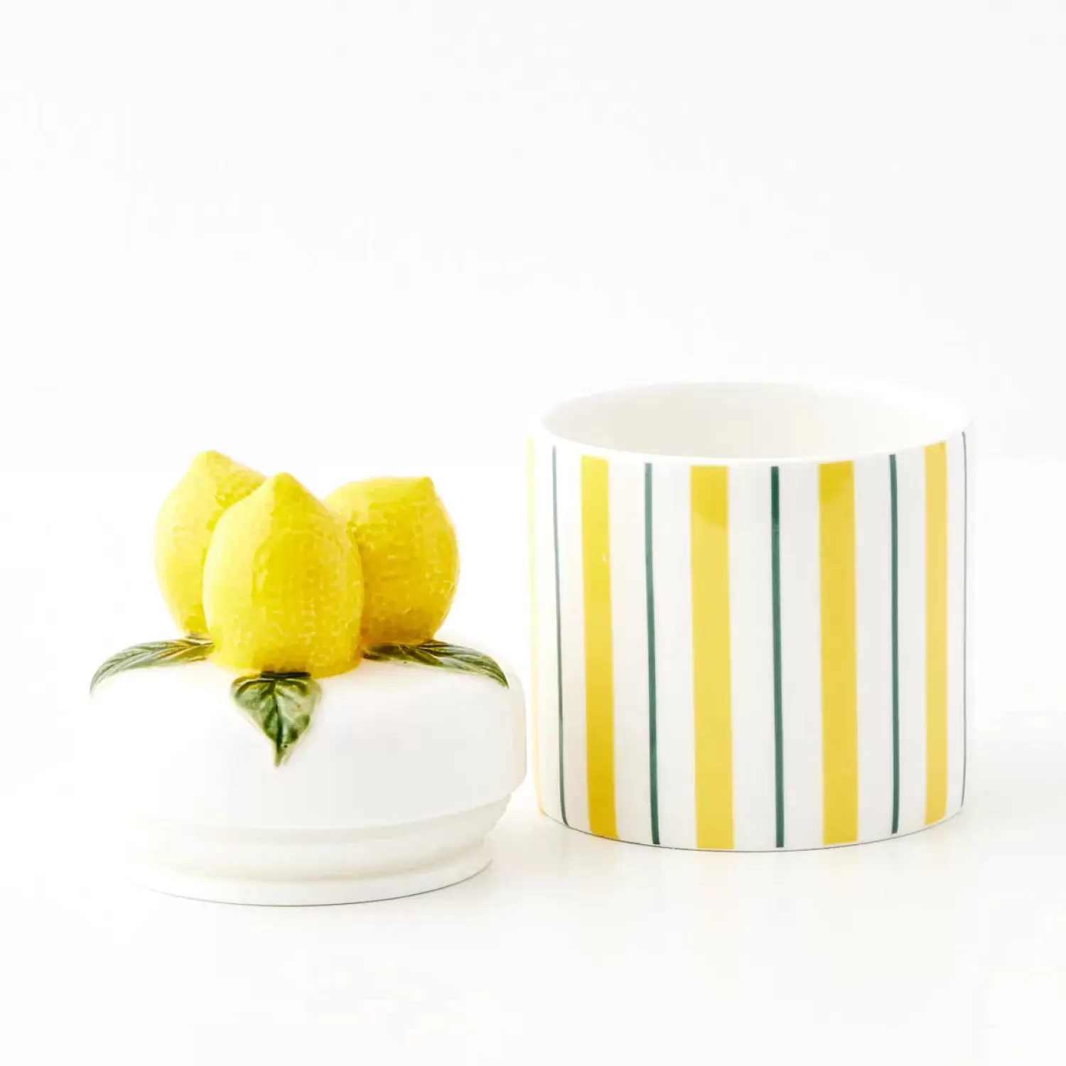 GigiandTom Lemon Ceramic Canister* Kitchen Accessories