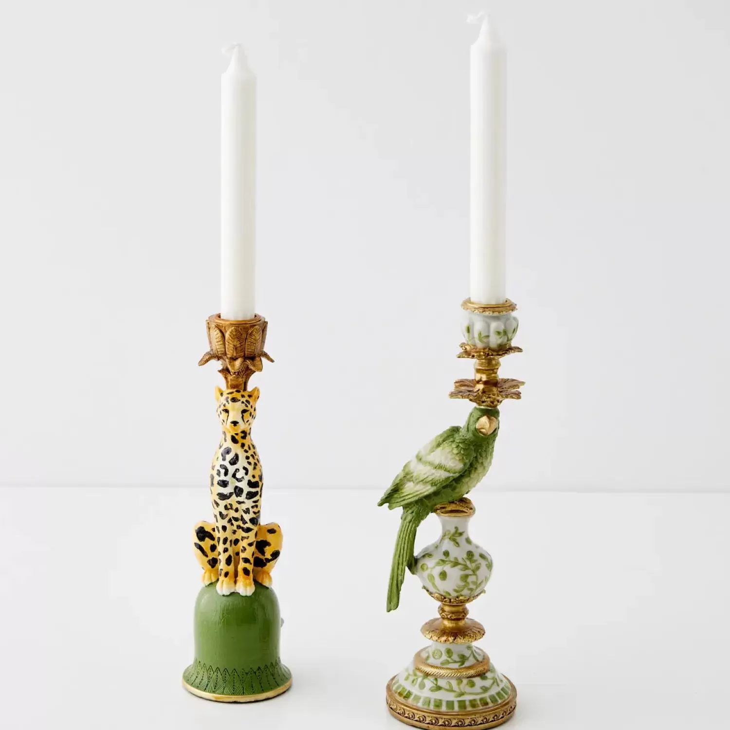 GigiandTom Leon Leopard Resin Candle Holder* Candle Holders