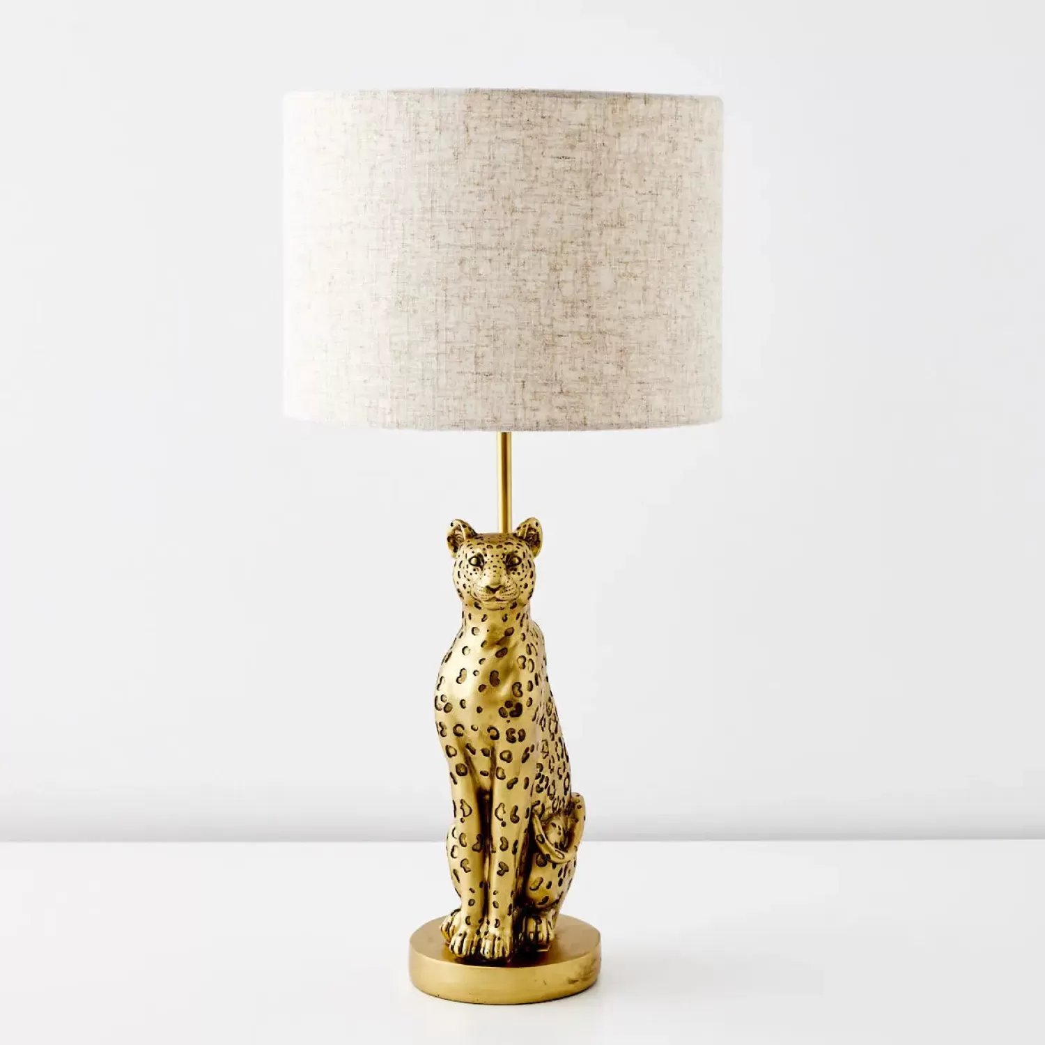 GigiandTom Leon Leopard Resin Table Lamp Gold* Lighting