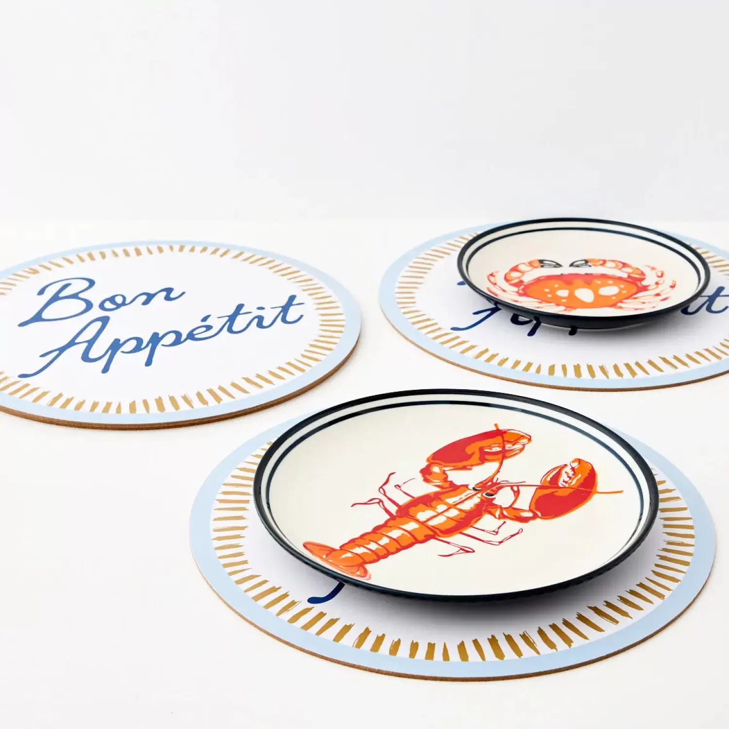 GigiandTom Lobster Ceramic Plate* Tableware