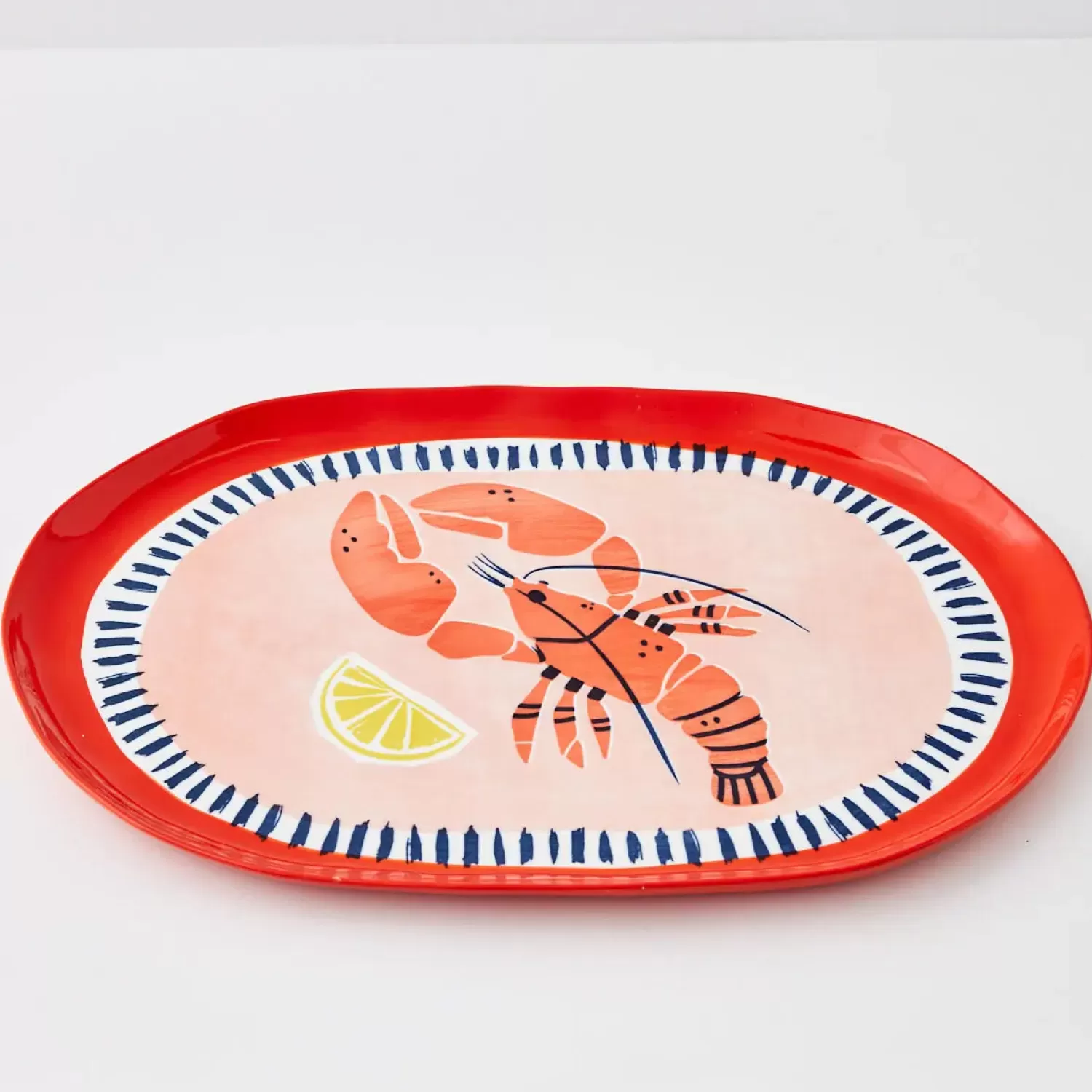 GigiandTom Lobster Ceramic Platter Pink* Serveware