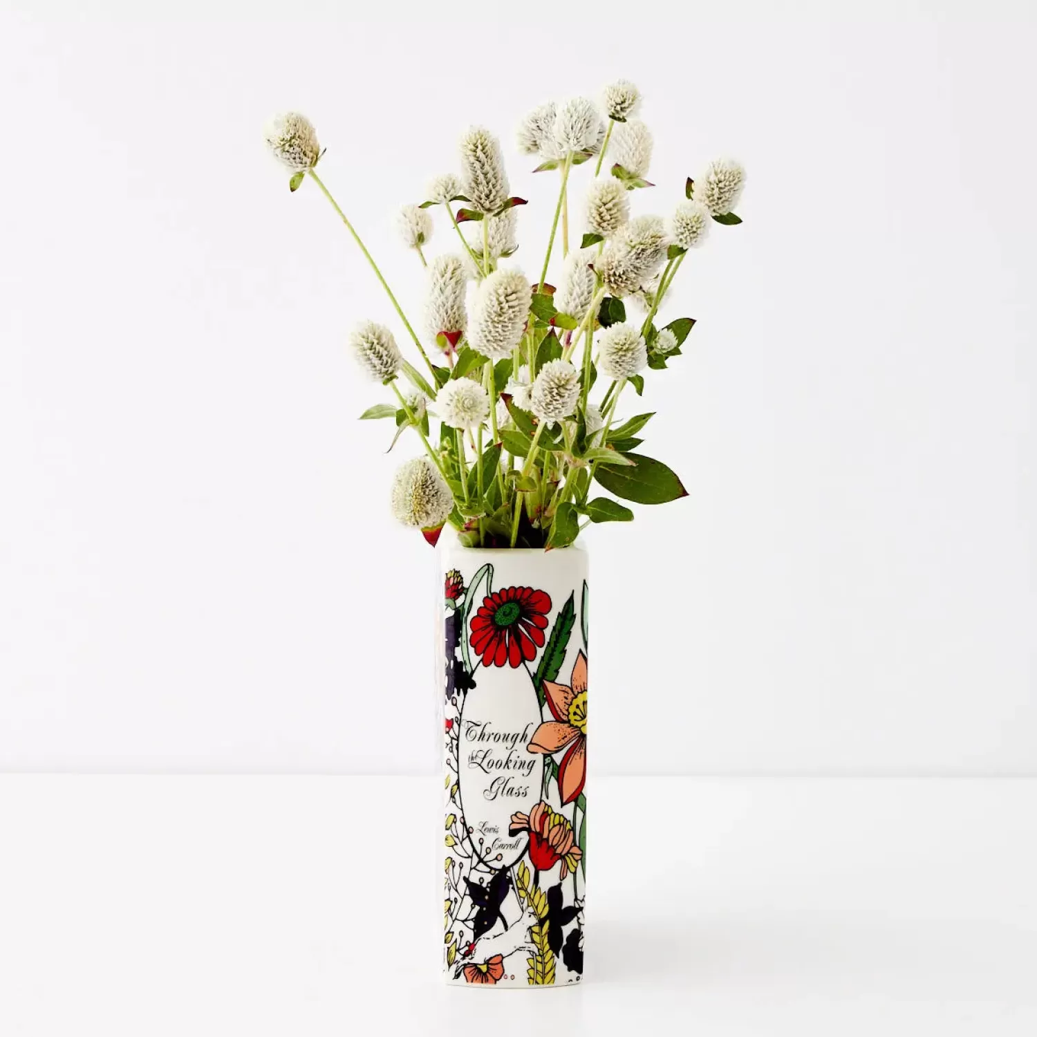 GigiandTom Looking Glass Ceramic Book Vase White* Vases