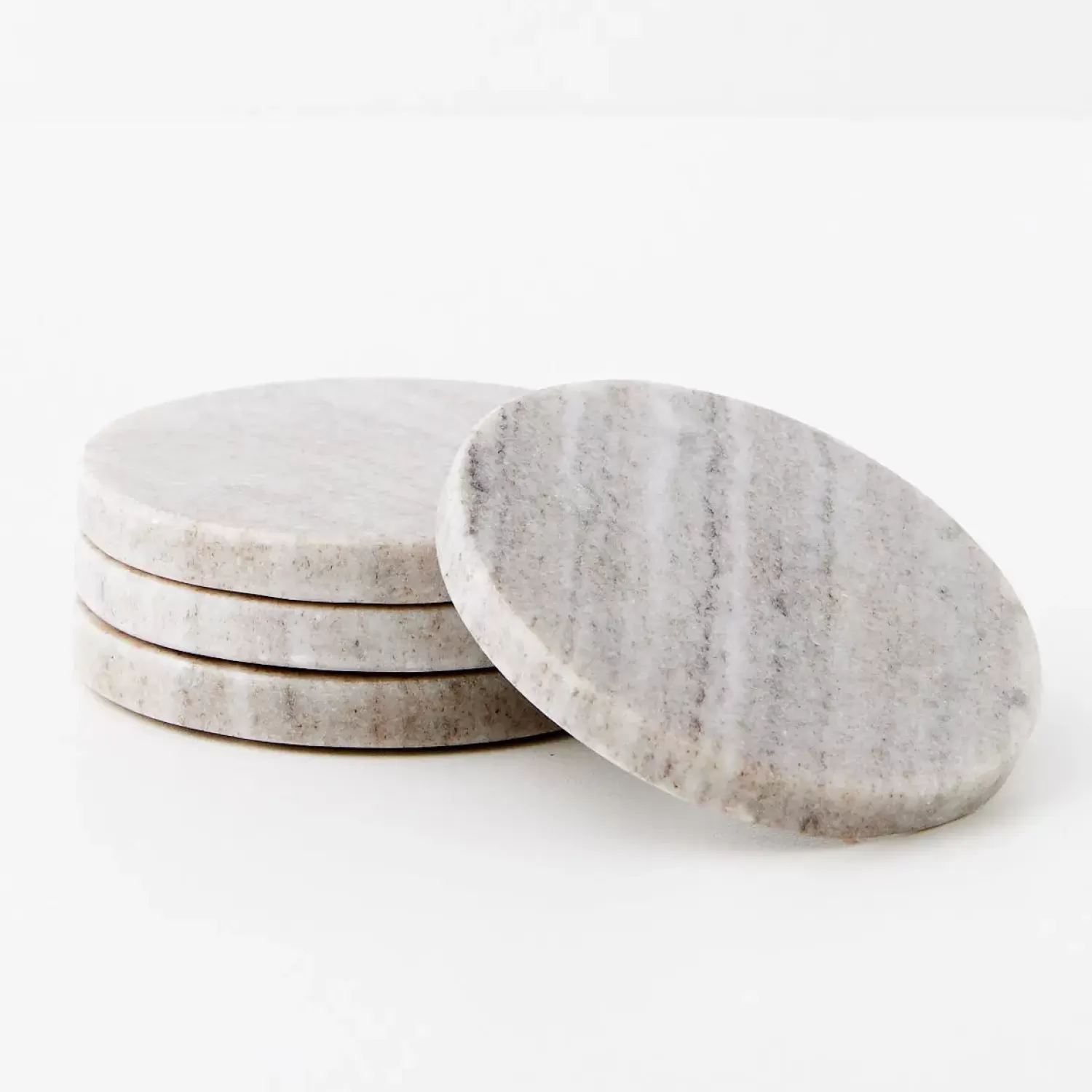 GigiandTom Marble Coasters 4 Pack Beige* Tableware