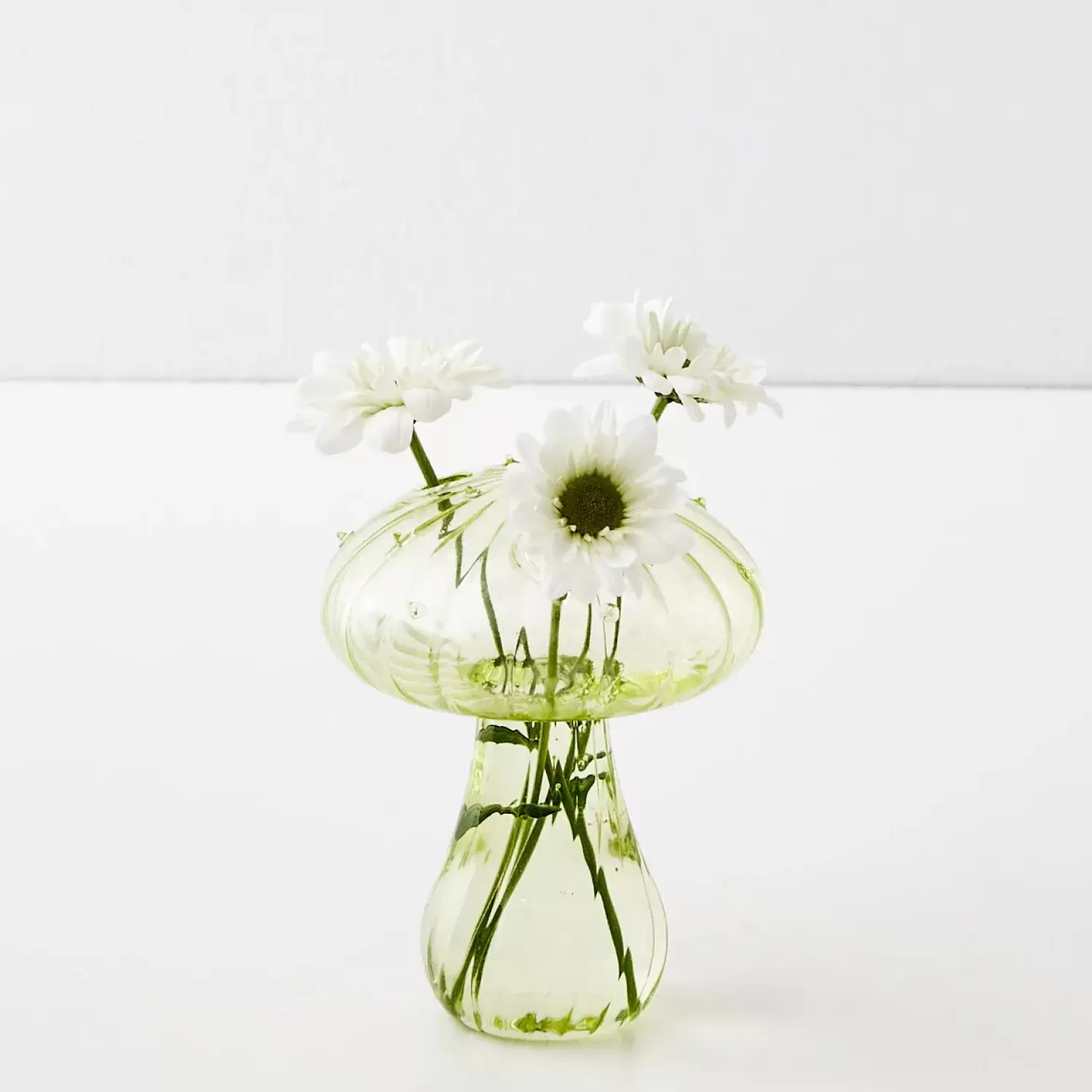 GigiandTom Mushroom Coloured Glass Vase Green* Vases