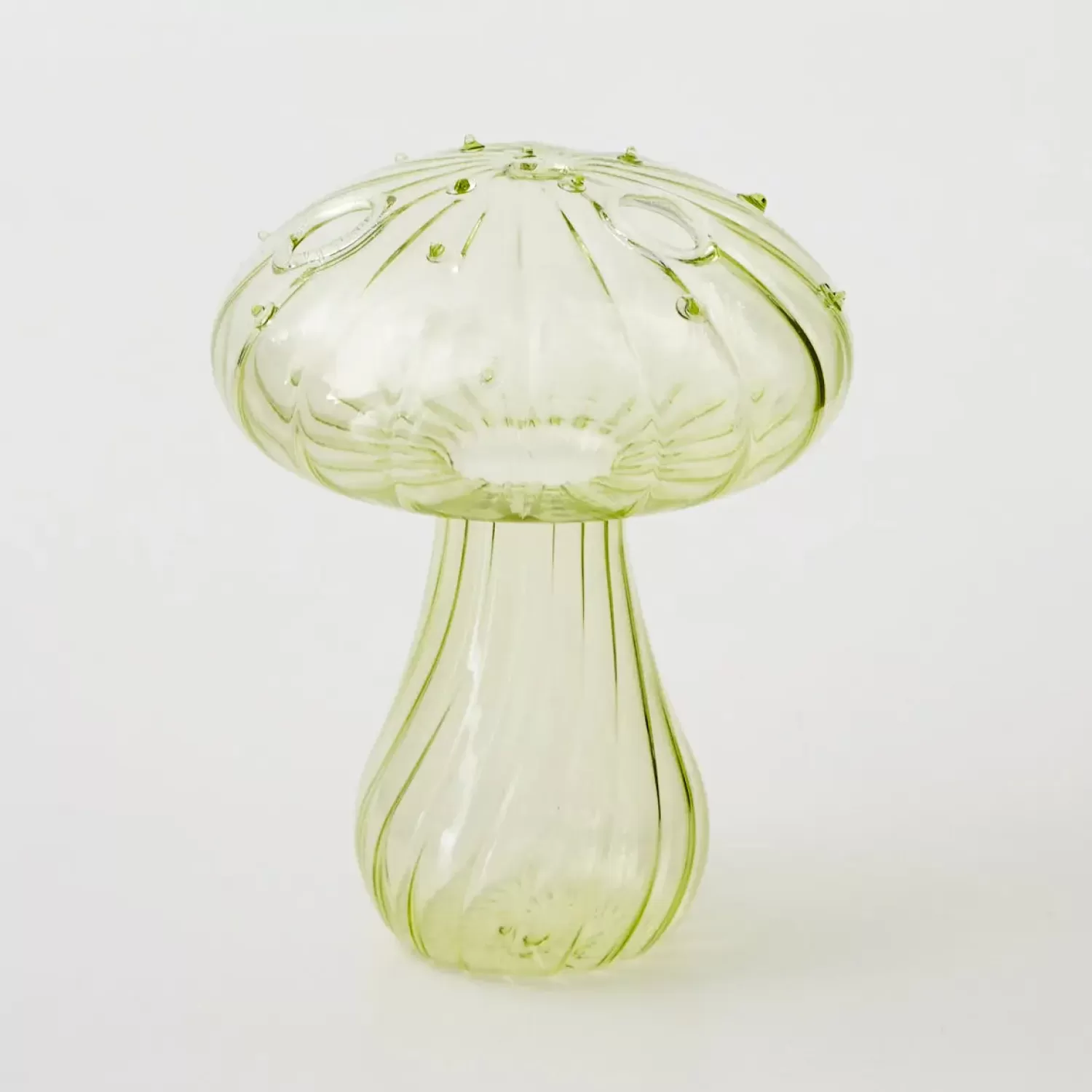 GigiandTom Mushroom Coloured Glass Vase Green* Vases