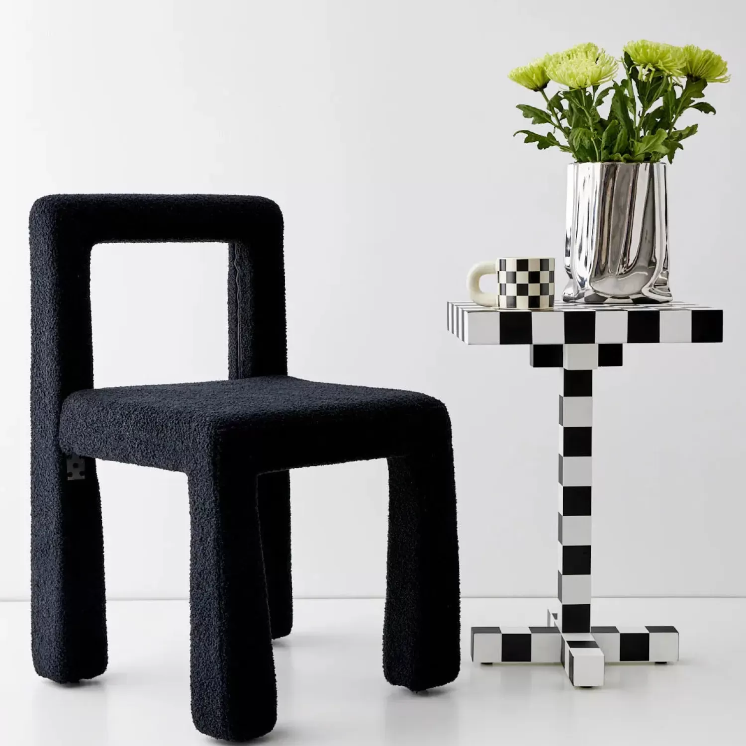 GigiandTom Nordic Accent Chair Boucle Black* Furniture