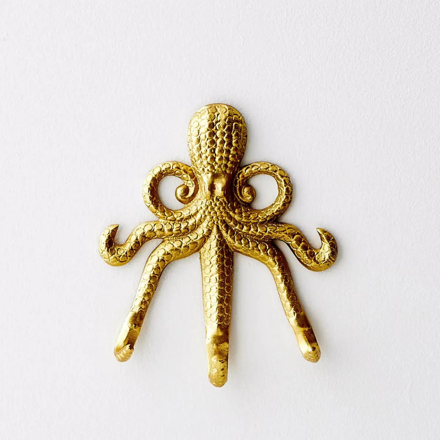 GigiandTom Otto Octopus Resin Wall Hook Gold* Decorative Objects & Trays