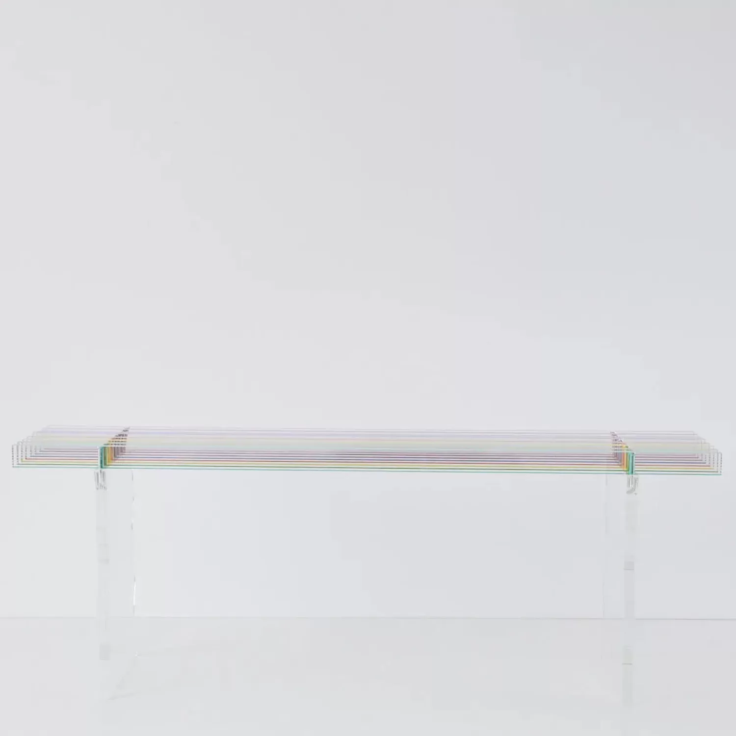 GigiandTom Rainbow Acrylic Side Bench Seat* Furniture