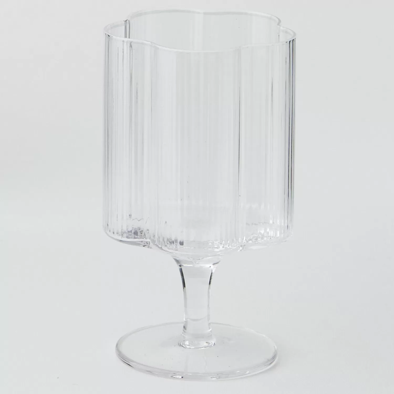 GigiandTom Ribbed Flower Wine Glass* Wine Glasses