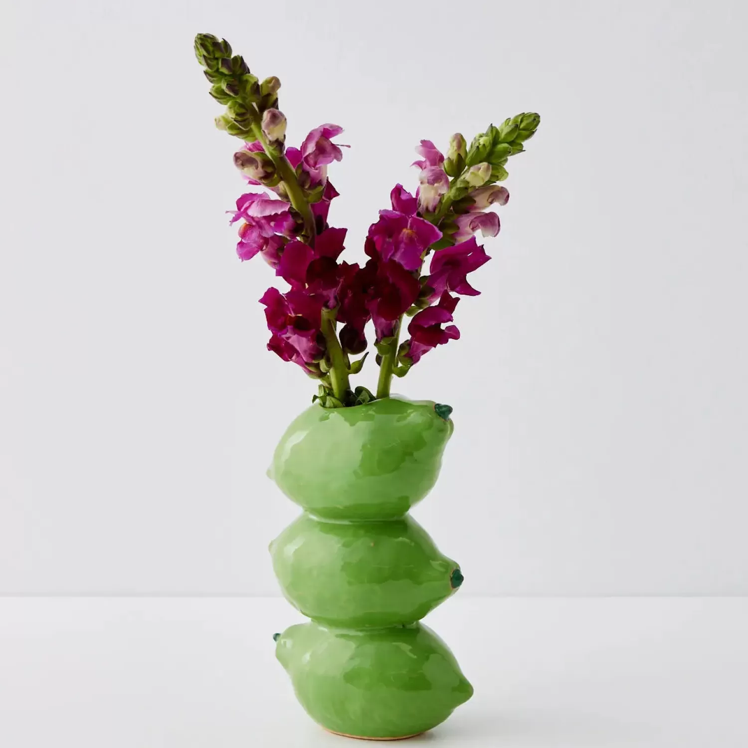 GigiandTom Stacked Lime Ceramic Vase* Vases