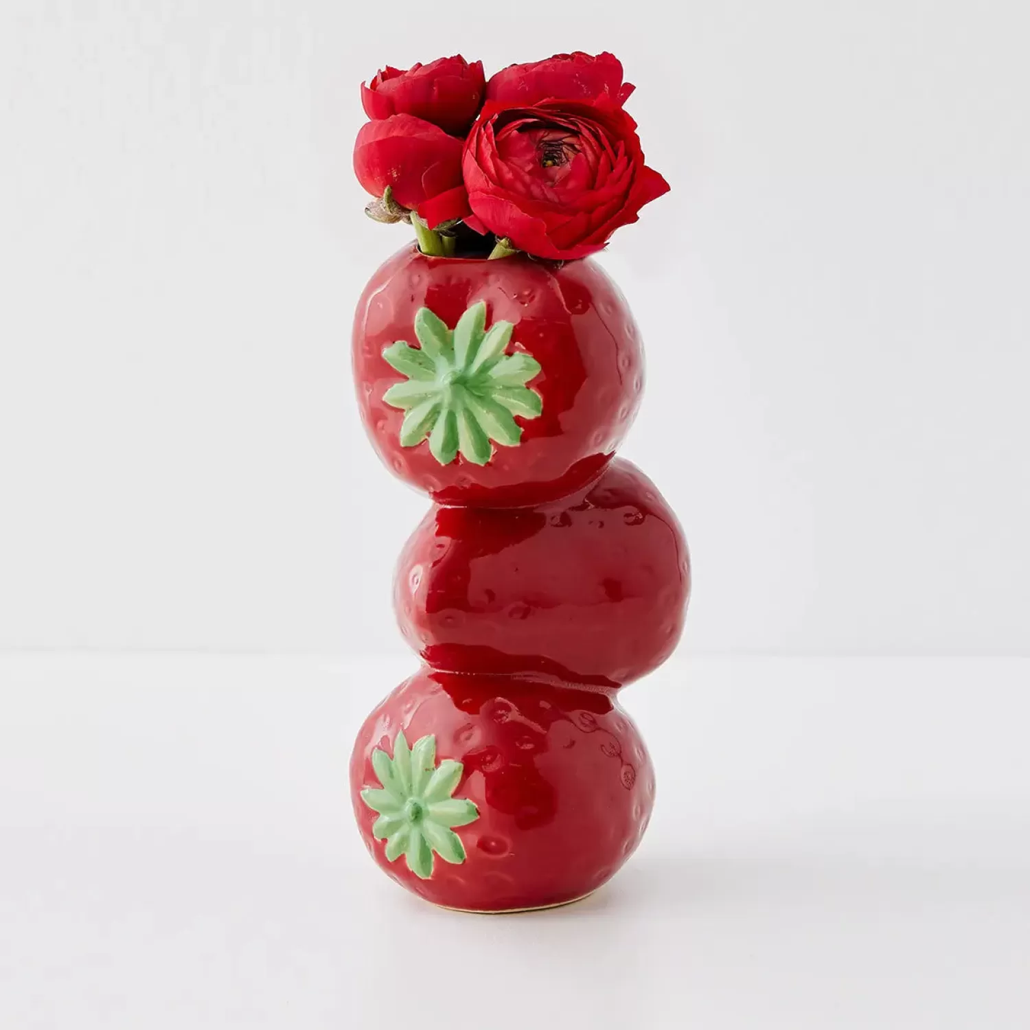 GigiandTom Stacked Strawberry Ceramic Vase* Vases