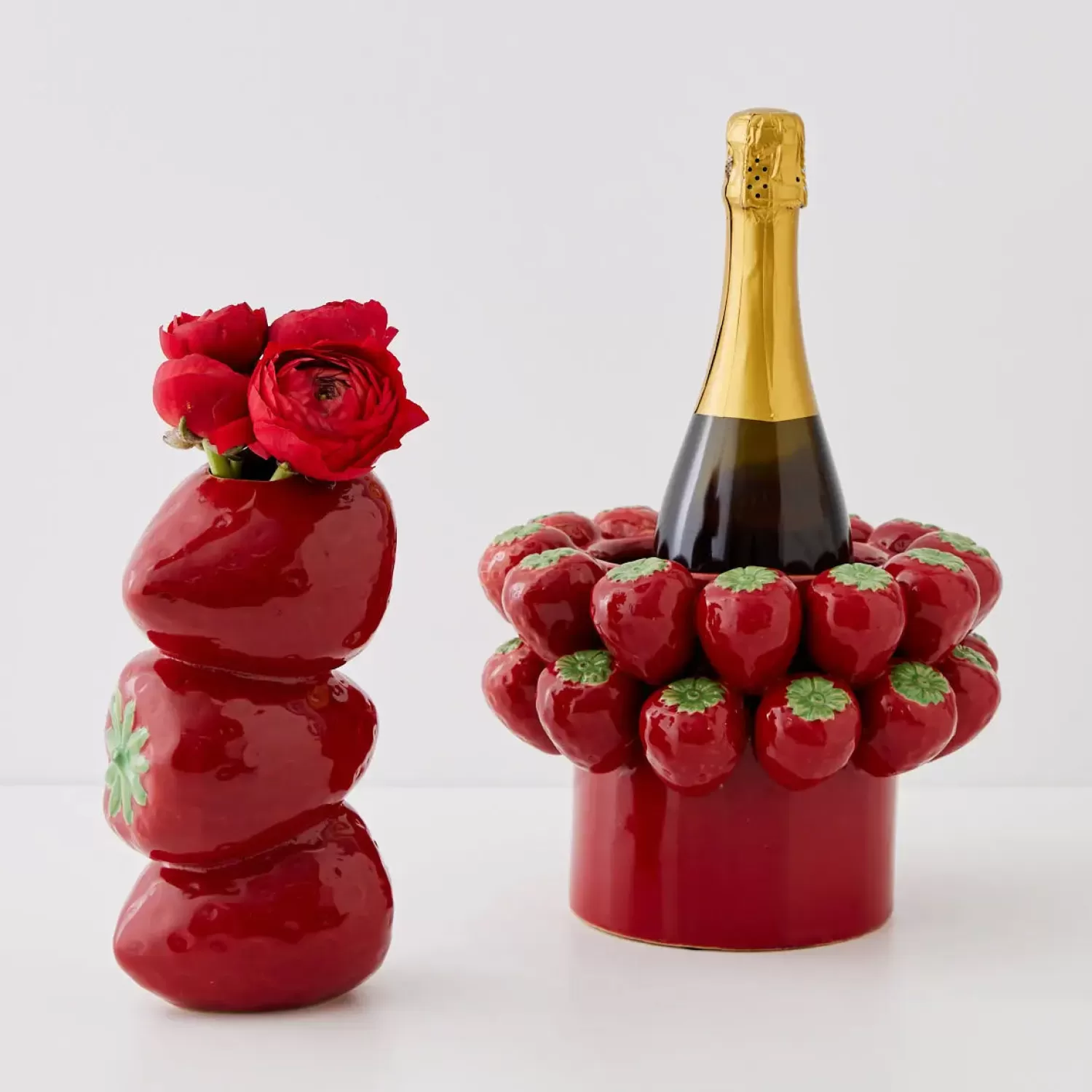 GigiandTom Stacked Strawberry Ceramic Vase* Vases