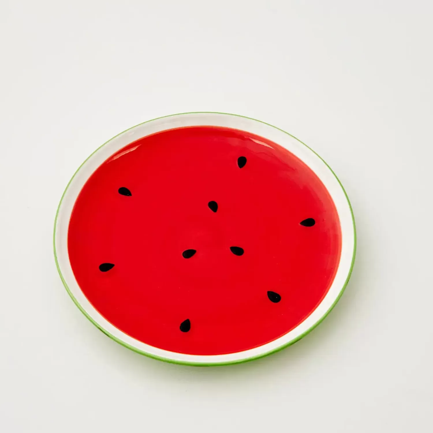 GigiandTom Watermelon Ceramic Plate Red* Tableware